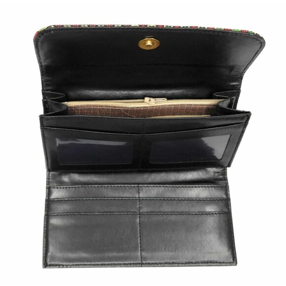 SOLD!!Traditional Turkish Carpet Pattern Tapestry Fabric Wallet or Clutch SOLD!! - Picture 4 of 5